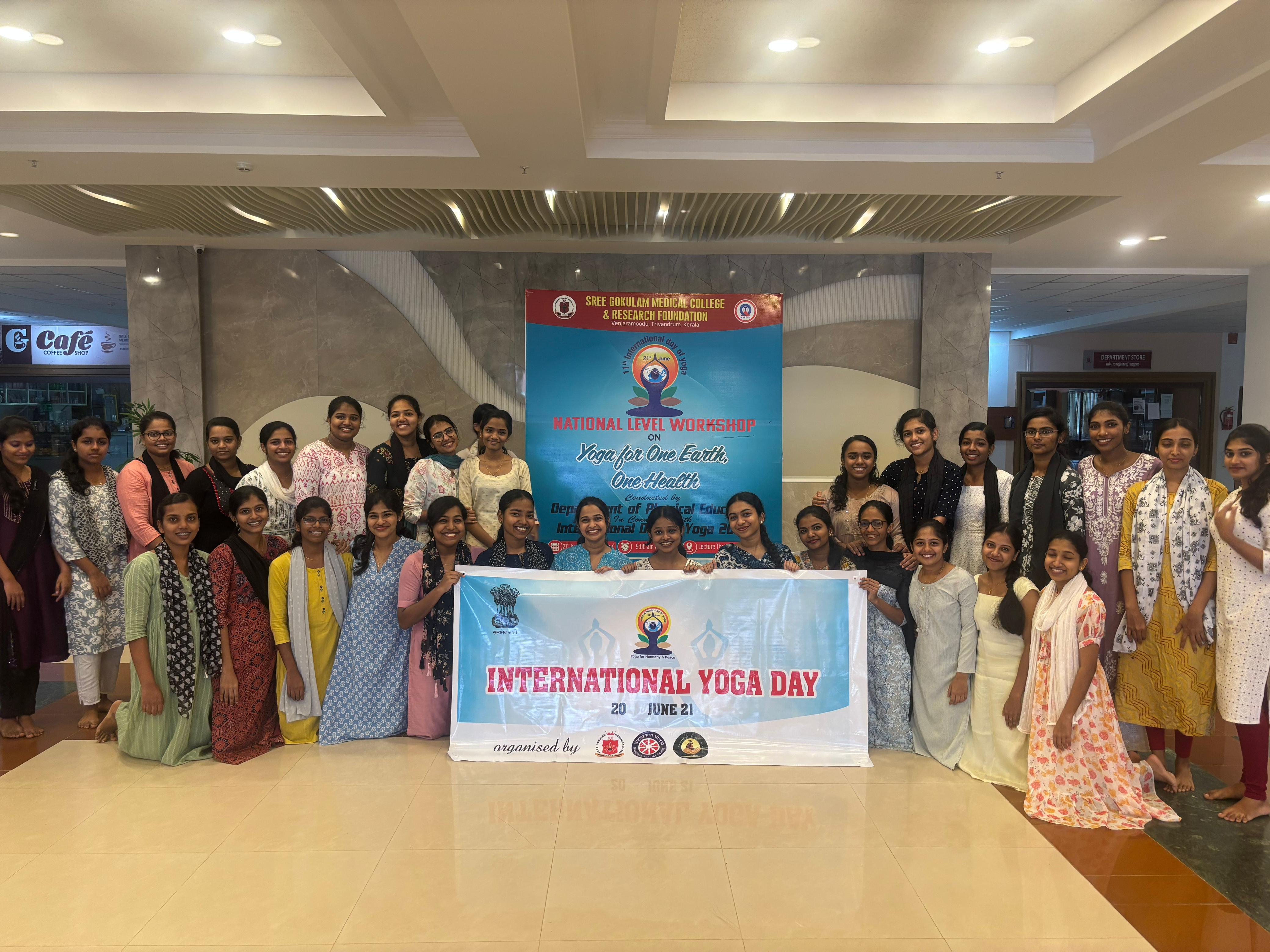 Celebrating Harmony and Well-being: International Yoga Day at Sree Gokulam Nursing College